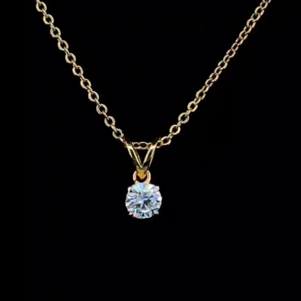 IRA 1CT Solitaire Diamond Pendant