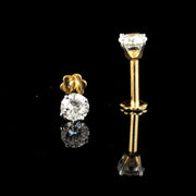IRA Solitaire Diamond Stud Earrings