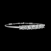 7 Stone Round & Princess Diamond Bracelet