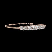 7 Stone Round & Princess Diamond Bracelet