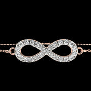 Infinity Pendant Diamond Bracelet