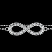 Infinity Pendant Diamond Bracelet