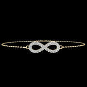 Infinity Pendant Diamond Bracelet