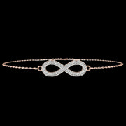 Infinity Pendant Diamond Bracelet