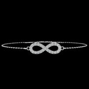Infinity Pendant Diamond Bracelet