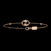 Yin-Yang Diamond Pendant Bracelet