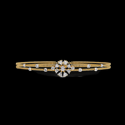 Round Diamond Floral Bracelet