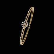 Round Diamond Floral Bracelet