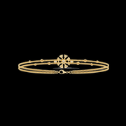 Round Diamond Floral Bracelet