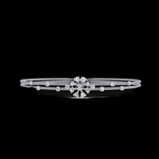 Round Diamond Floral Bracelet