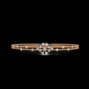 Round Diamond Floral Bracelet