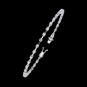 Round Diamond Spaced Out Tennis Bracelet