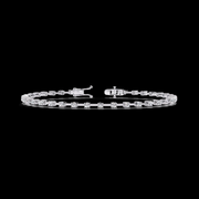 Round Diamond Spaced Out Tennis Bracelet