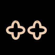 4 Petal Cluster Diamond Earrings