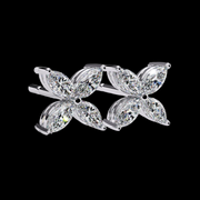 4 Petal Marquise Diamond Earrings