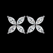 4 Petal Marquise Diamond Earrings