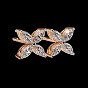 4 Petal Marquise Diamond Earrings