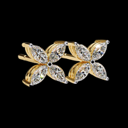 4 Petal Marquise Diamond Earrings