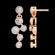 Round Cluster Fashion Dangling Earrings