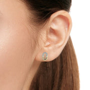 Diamond Cluster Fashion Earrings