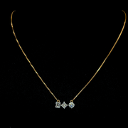 TRISHARA Three-Stone Necklace