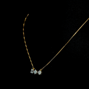 TRISHARA Three-Stone Necklace