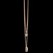 Dual Layered Pear Drop Diamond Necklace