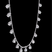 Round Drop Diamond Necklace