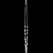 Round Drop Spaced Out Diamond Necklace